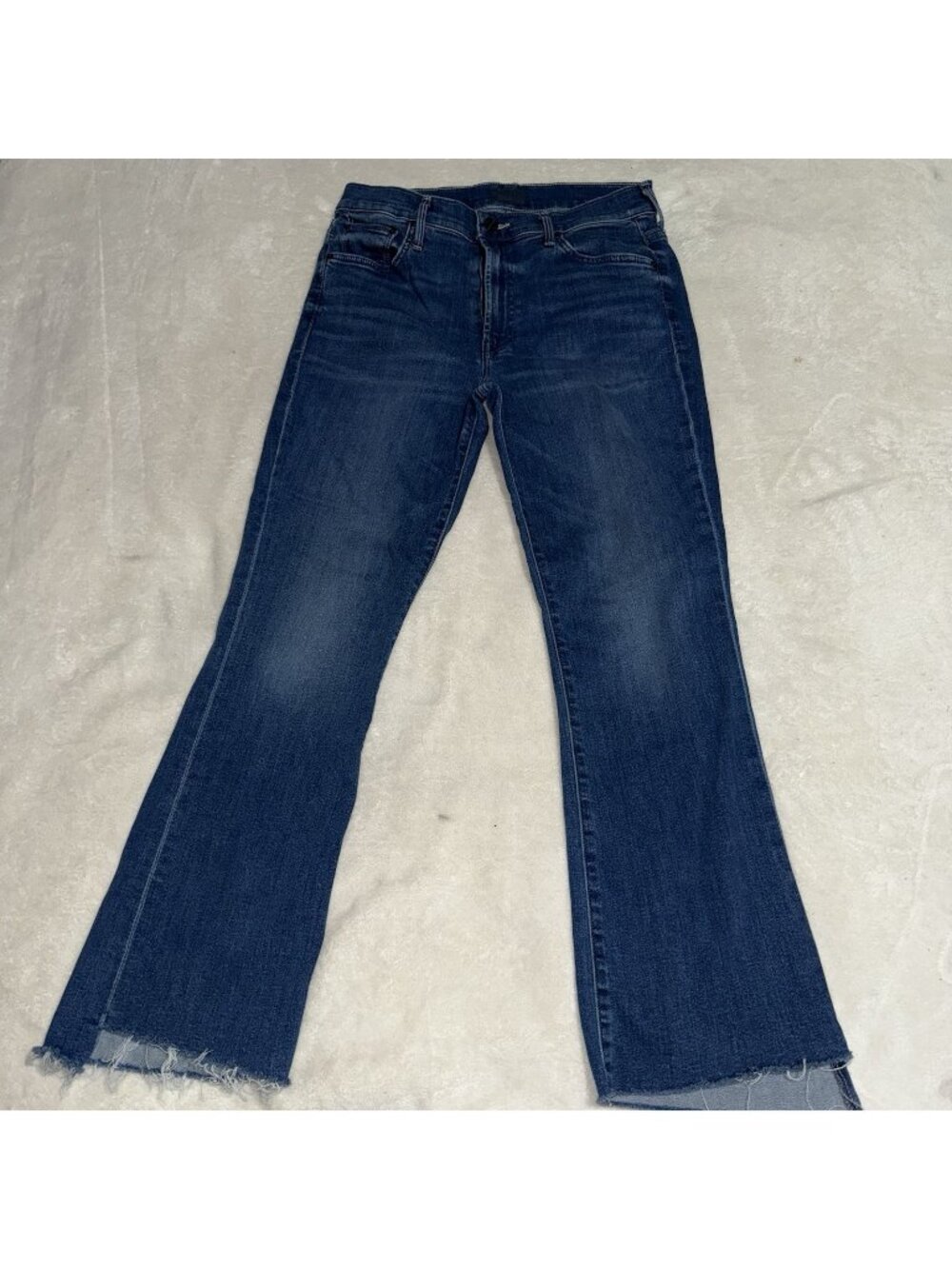 MOTHER The Insider Crop Step Fray Jeans Wash On A Star Women’s Size 29